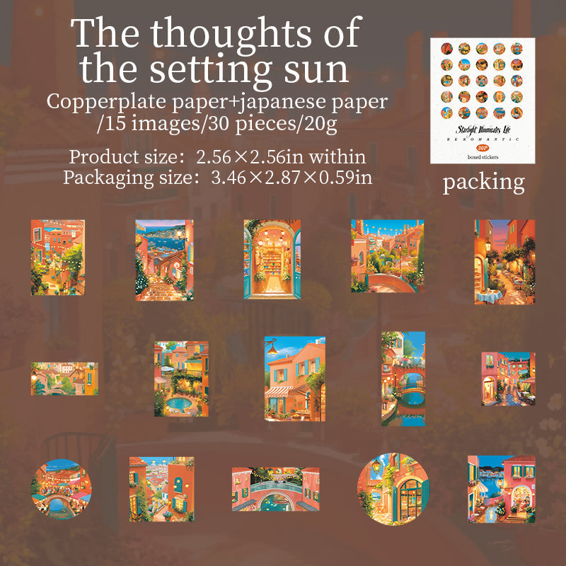 Ask med 30 st stjärnljus washi-klistermärken (S25090101)