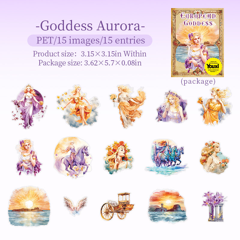 15pcs Goddess sticker pack (S25082703)