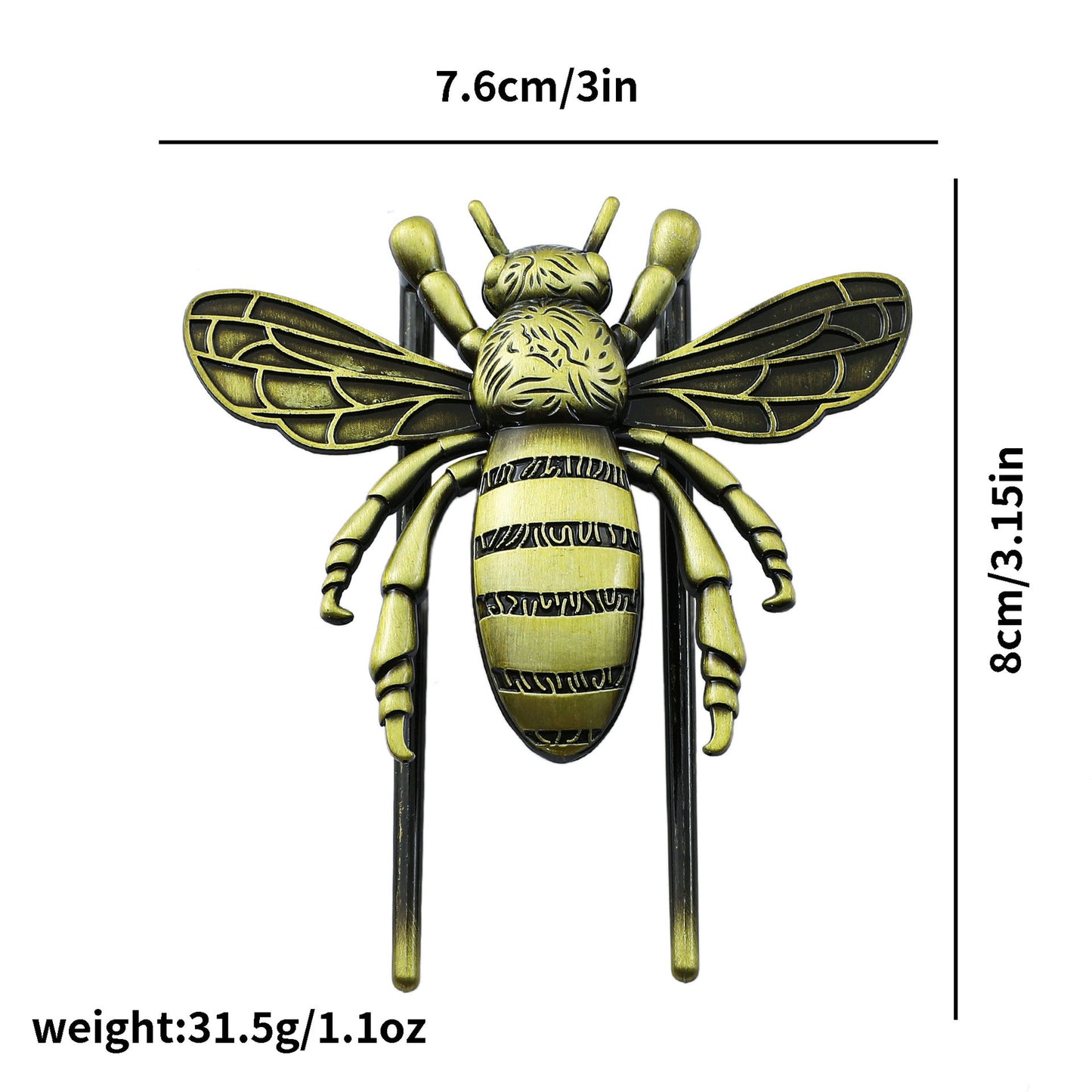 1pc metal bee clip (C25102001)
