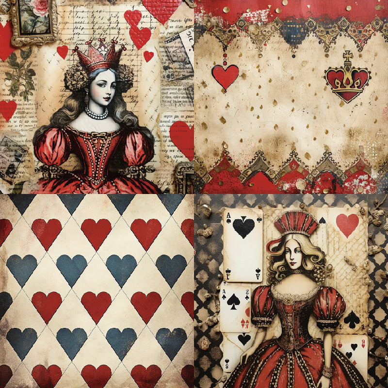 24pcs 6inch Queen paper pack (p25120809)