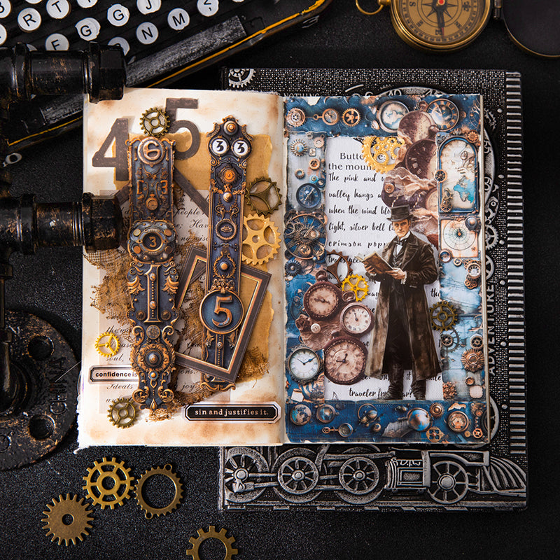 10pcs steampunk card-sticker pack(S25121601)