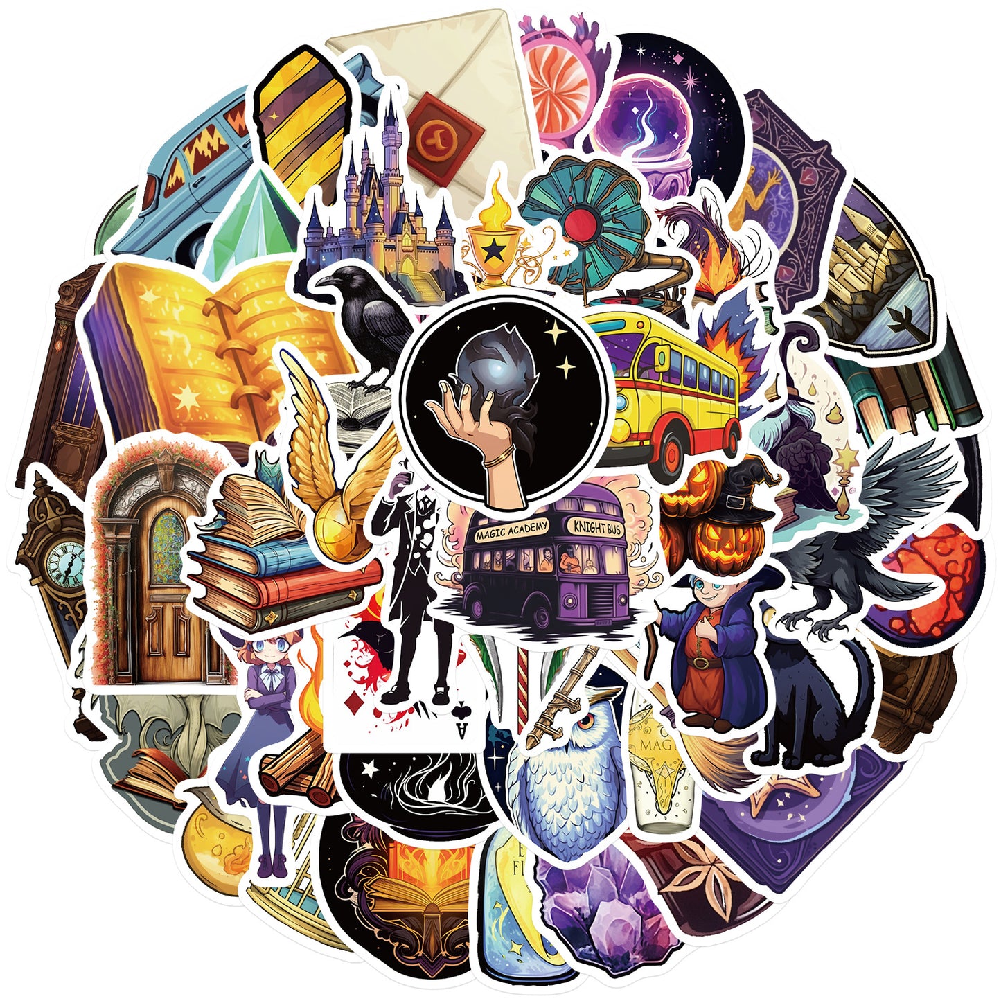 50pcs witch sticker pack (MLS25062102)