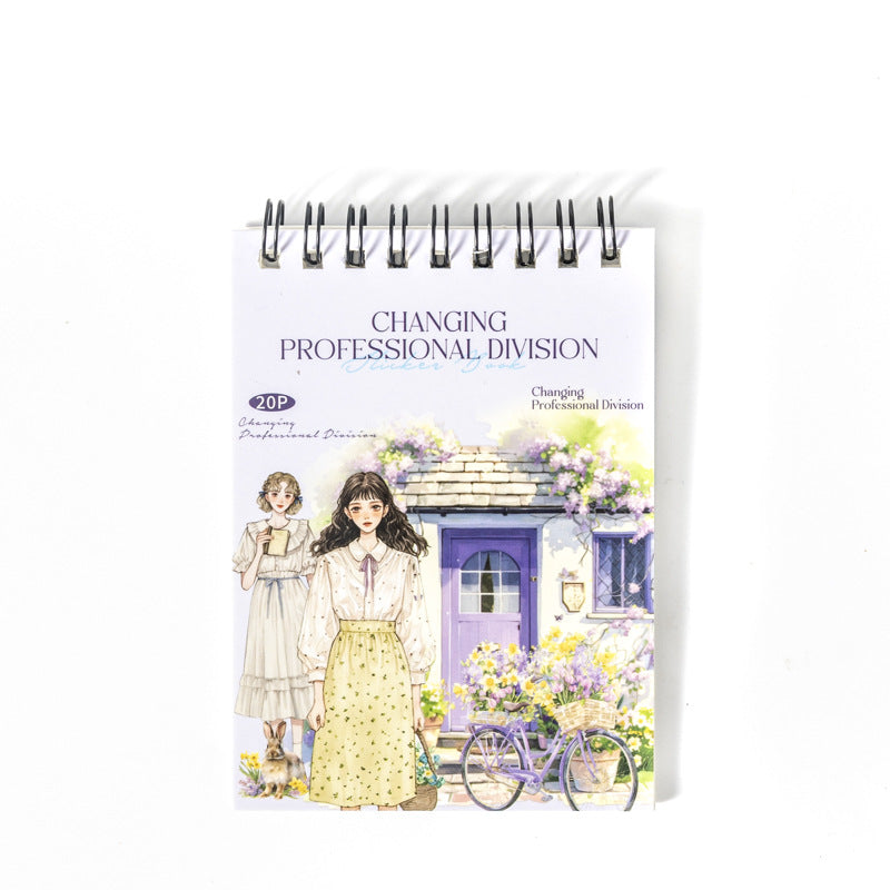 20pcs professional division PET+washi sticker book (MLTZB25061708)