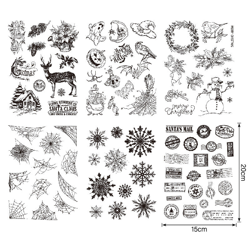 1pc halloween x-mas clear stamp (MLZ25062004)