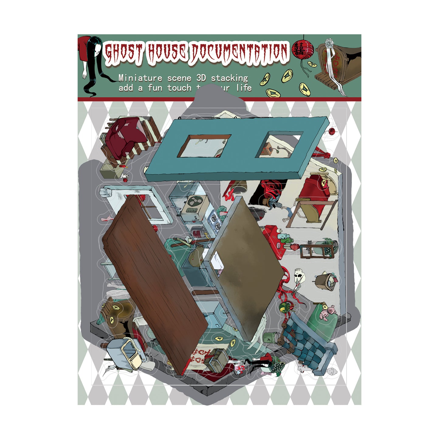 3sheets traditional gothic sticker pack (S25121501)