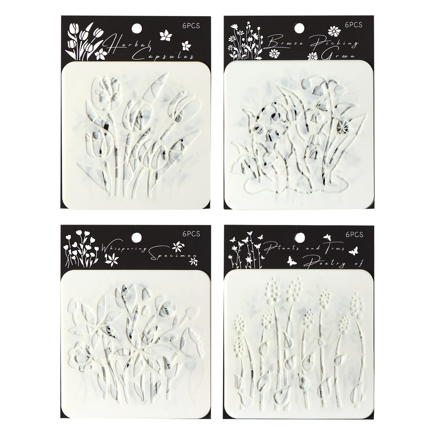 6pcs plants stencil (C25092402)