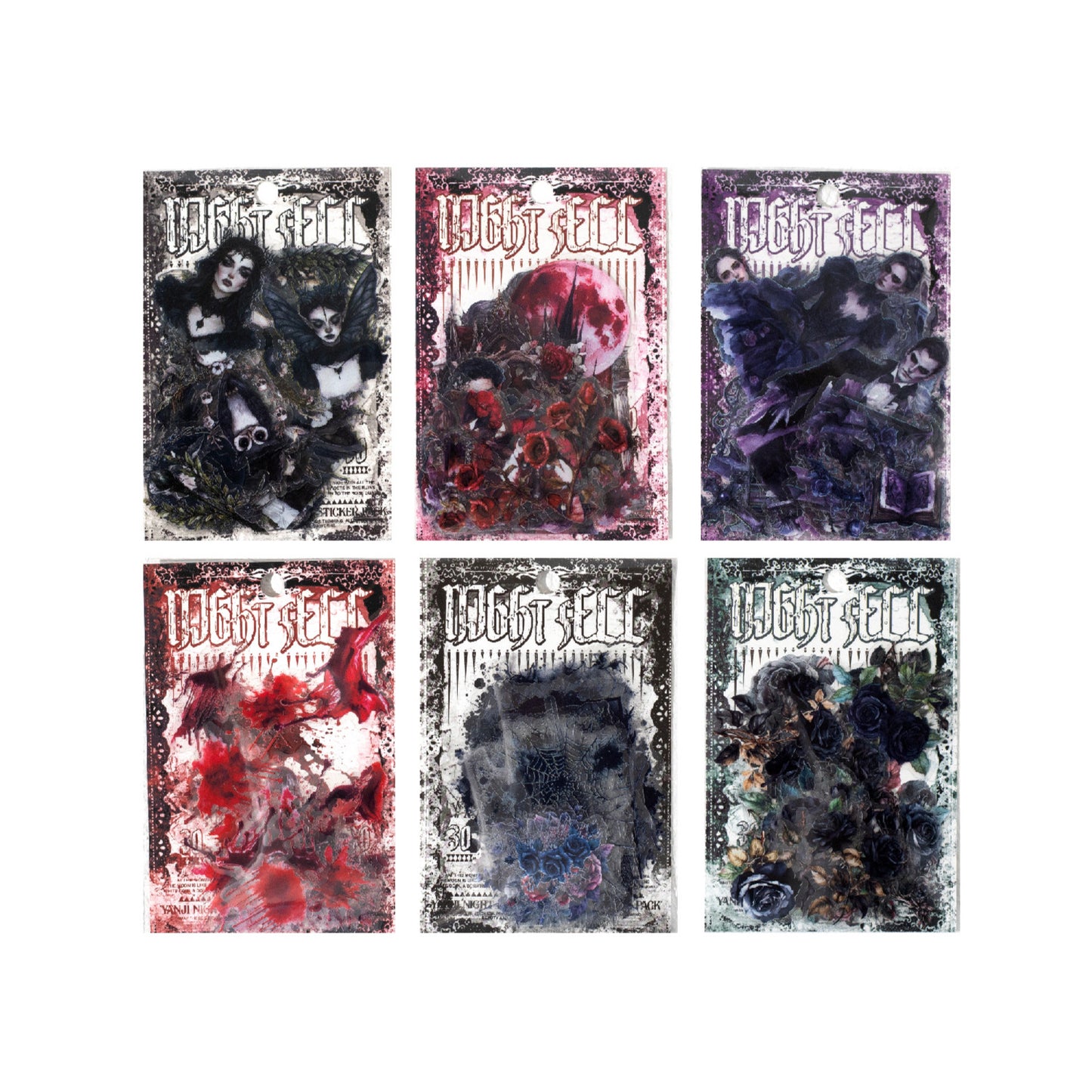 30pcs gothic sticker pack (S25112401)