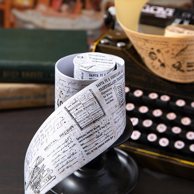 1 rulle vintage washitejp för manuskript (T25110603)