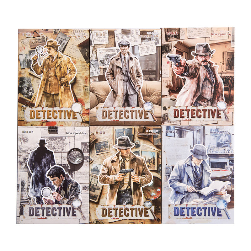 15pcs Detective sticker pack (S25090404)