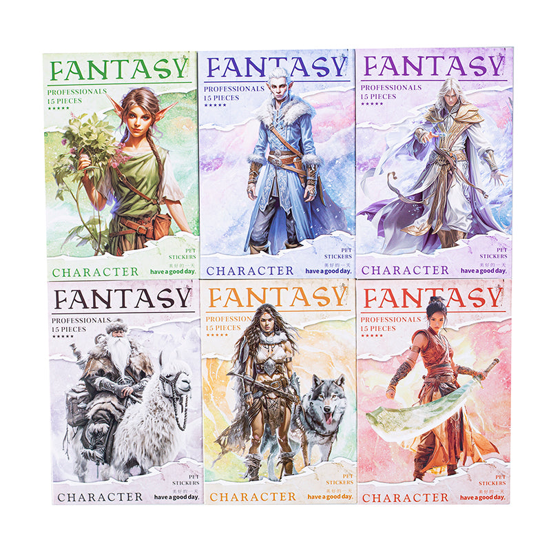 15pcs FANTASY professionals PET-sticker pack (MLS25062704)
