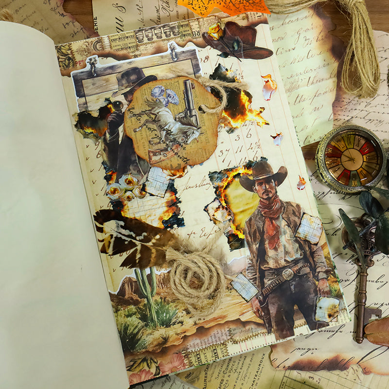 20sheets western legend sticker book (TZB25103102)