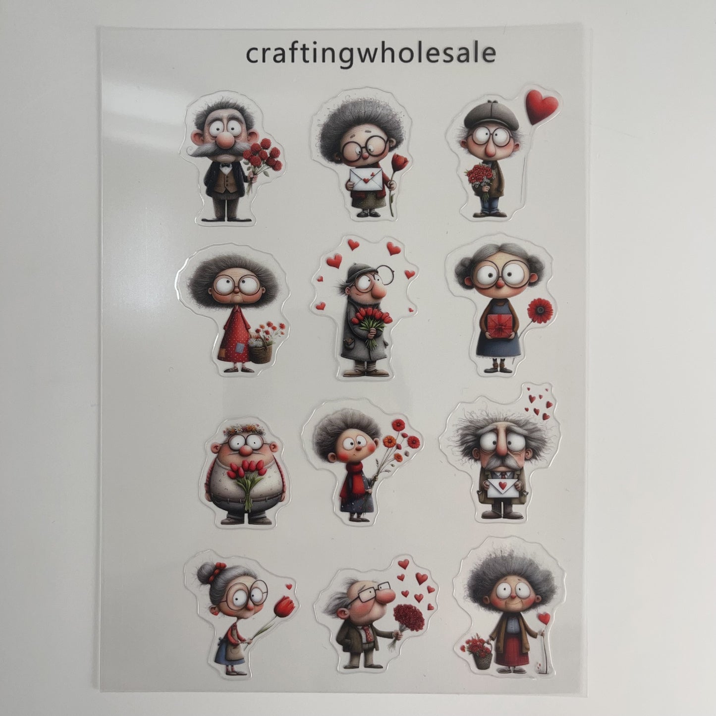 1pc Exclusive Valentine PET-stickers A5 size (S26011306)