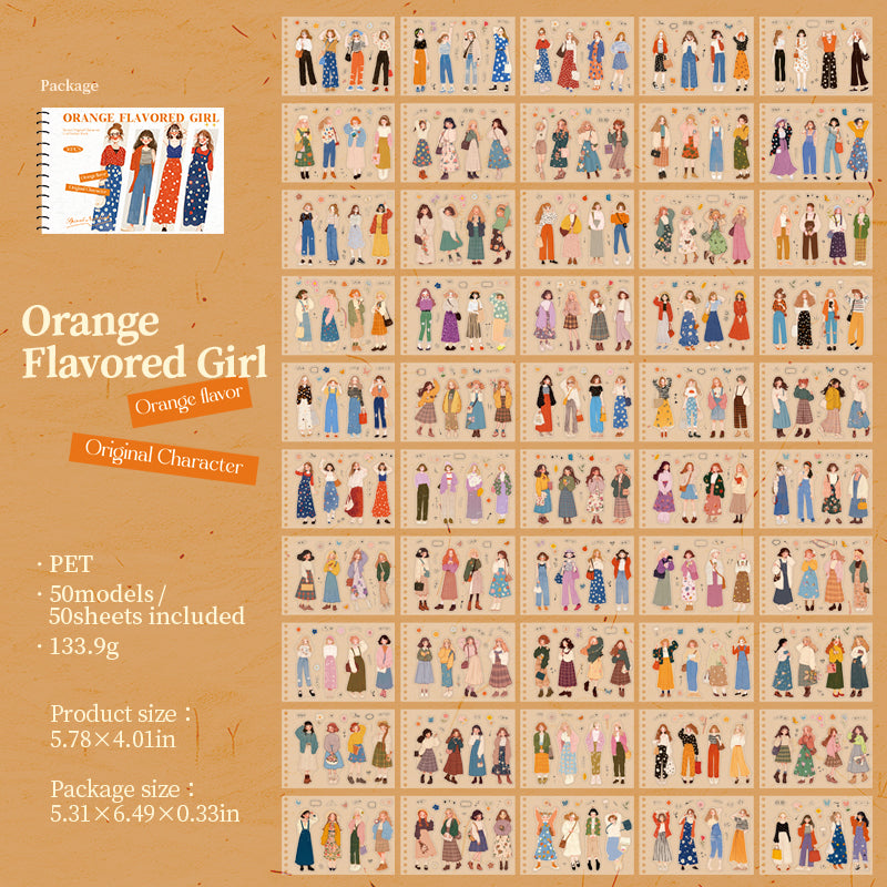 50sheets girls sticker book(TZB25102801)