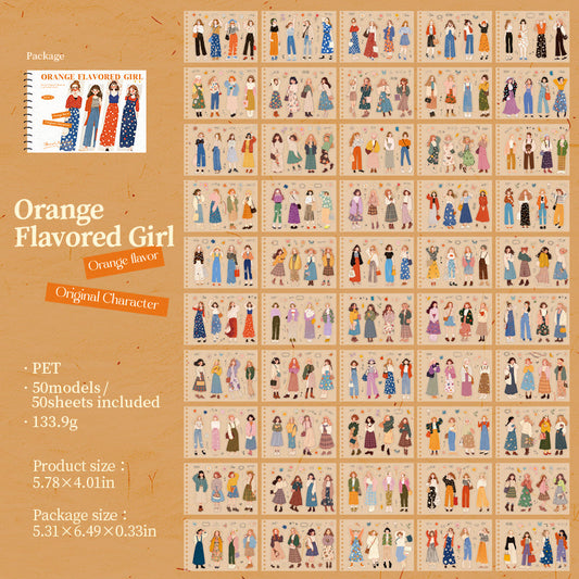50sheets girls sticker book(TZB25102801)