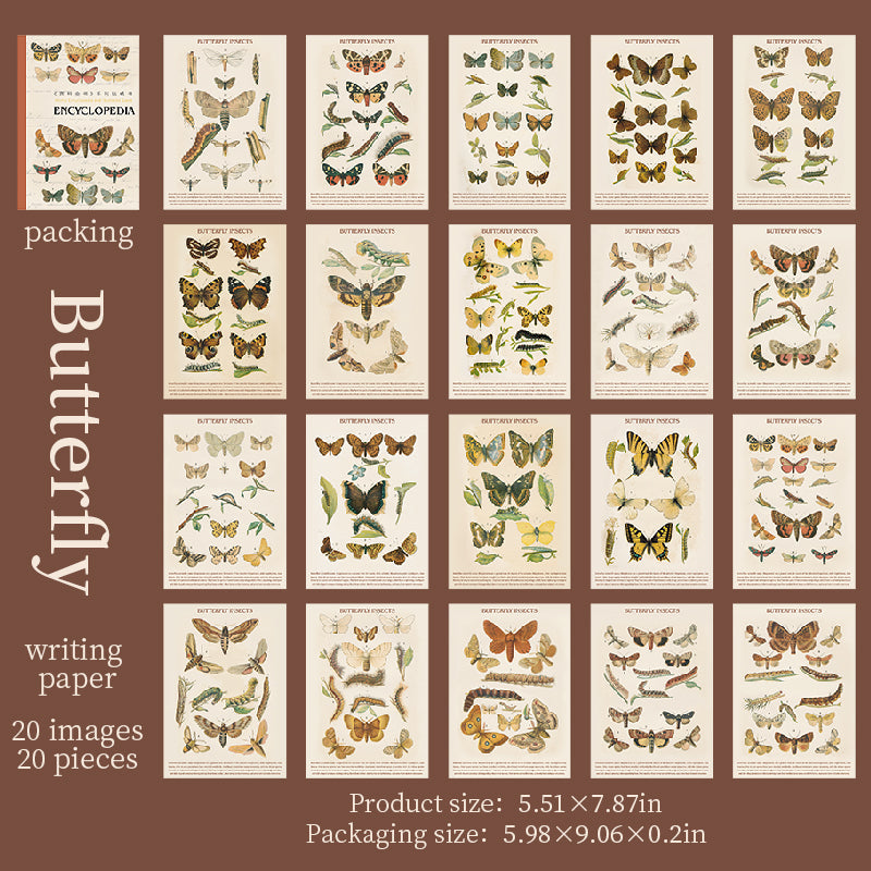 20shetts Encyclopedia whole page washi-sticker book (TZB25102802)