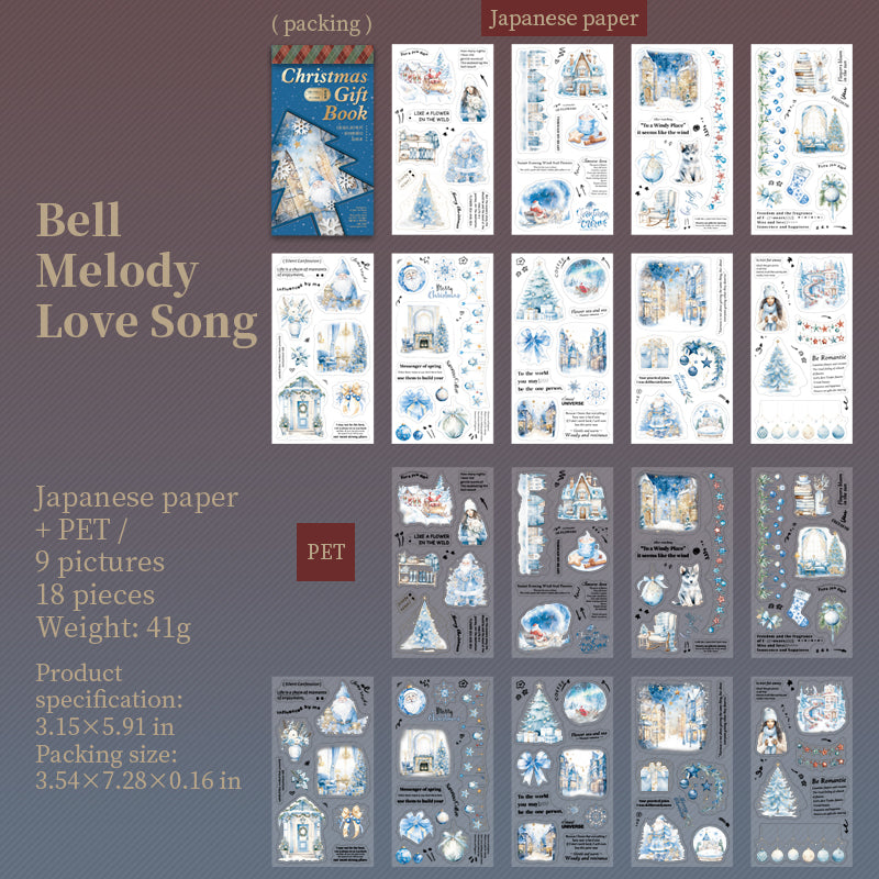 18 ark färdigskurna juldekaler (MLTZB25072003)