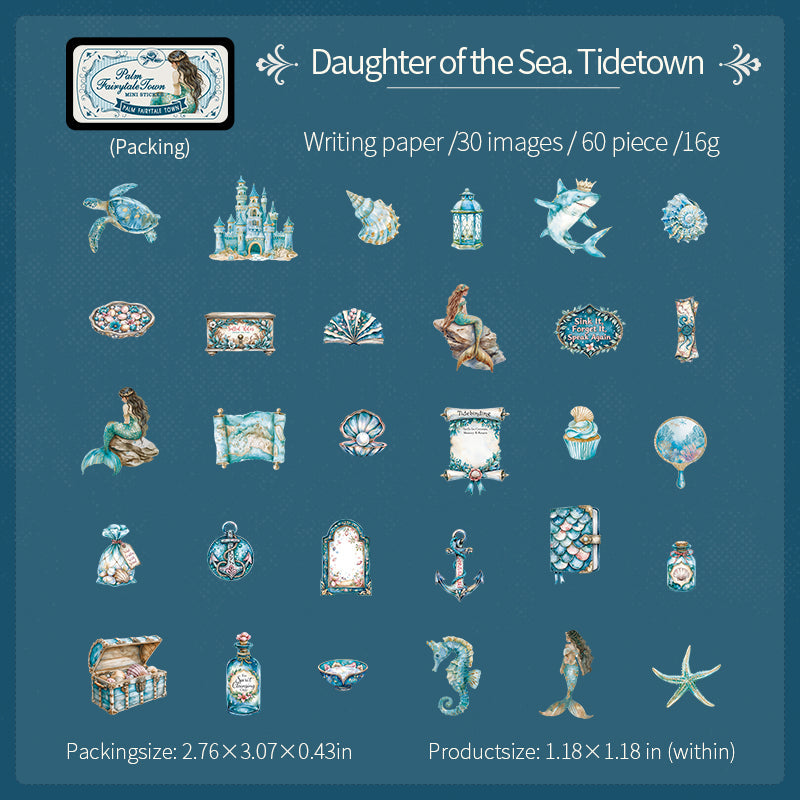 60pcs fairy tale mini sticker tin-box (S25090103)