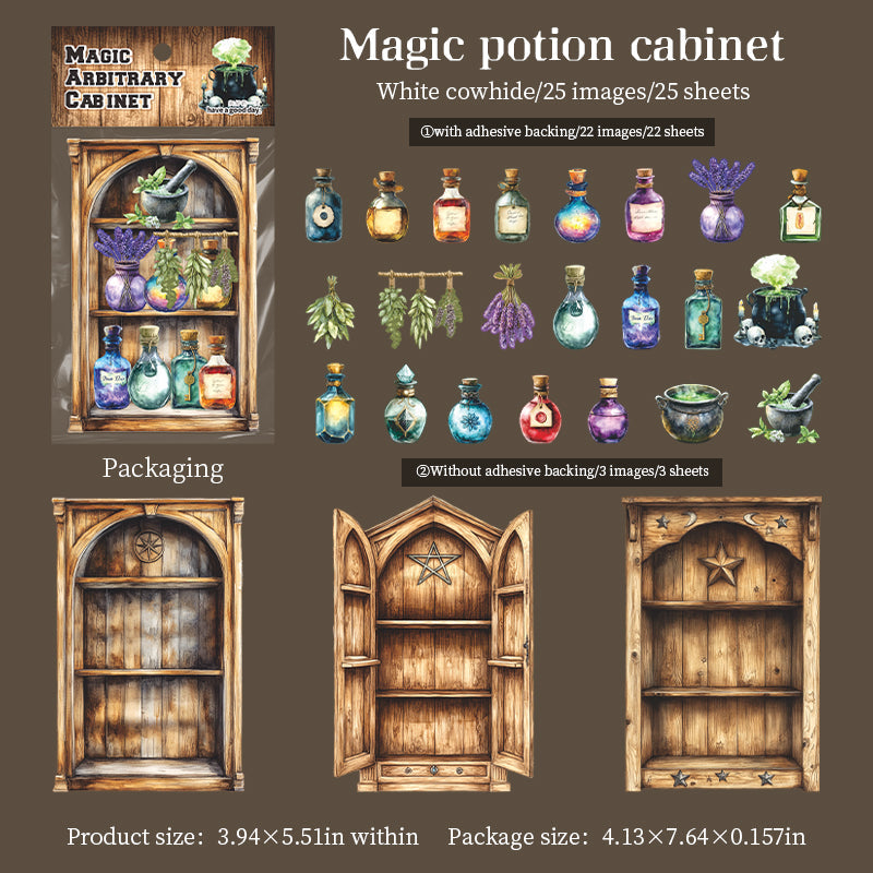 25pcs magic cabinet sticker pack (S25082704)