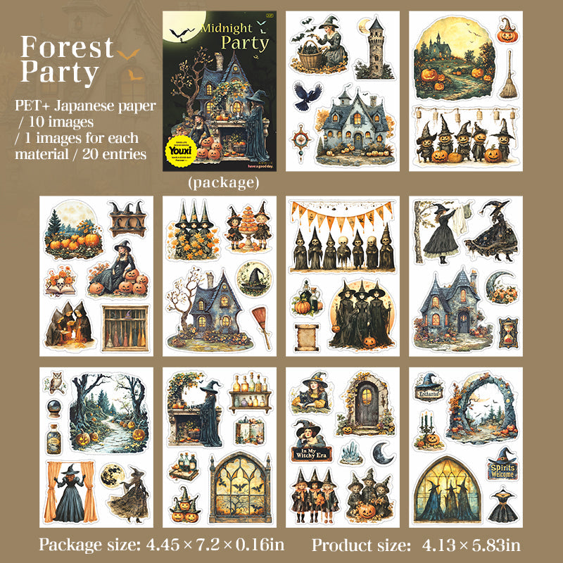 20pcs PET+Washi sticker book (TZB25081904)