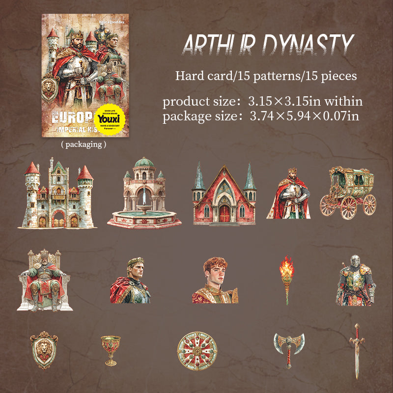 15pcs European city sticky card pack (S25082705)