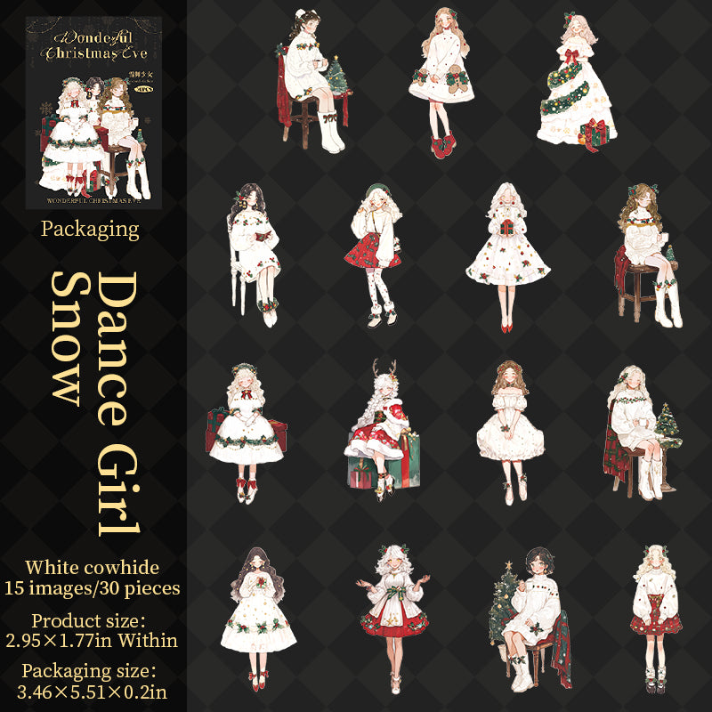 30pcs Christmas boys and girls sticker pack (MLS25072005)