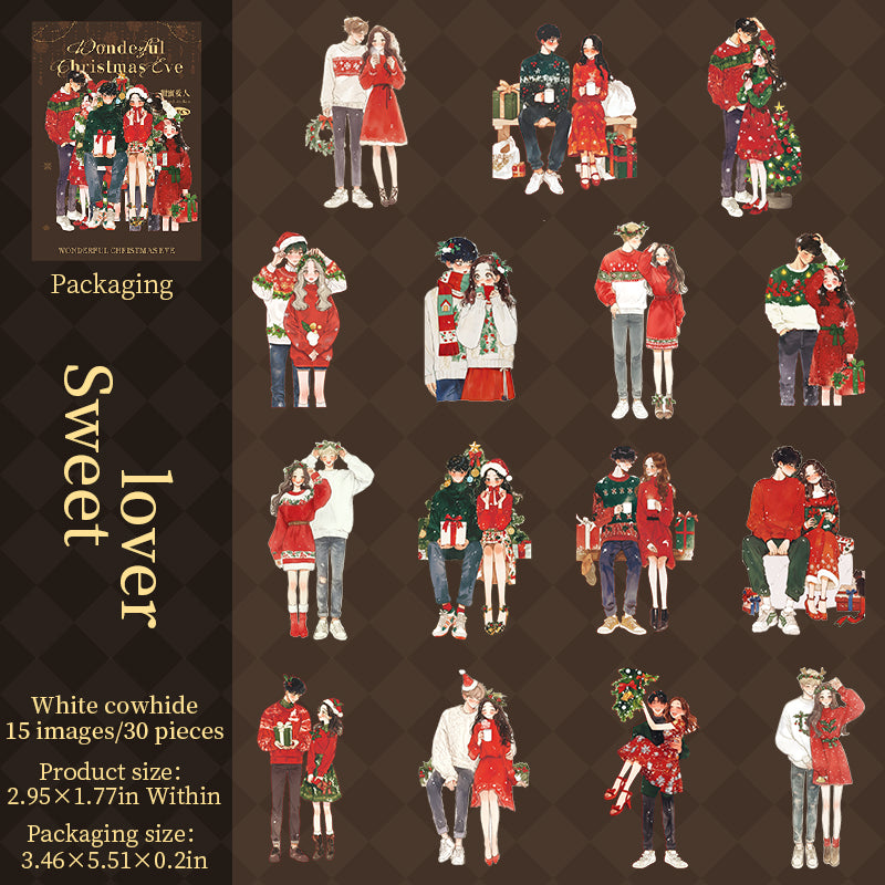 30pcs Christmas boys and girls sticker pack (MLS25072005)