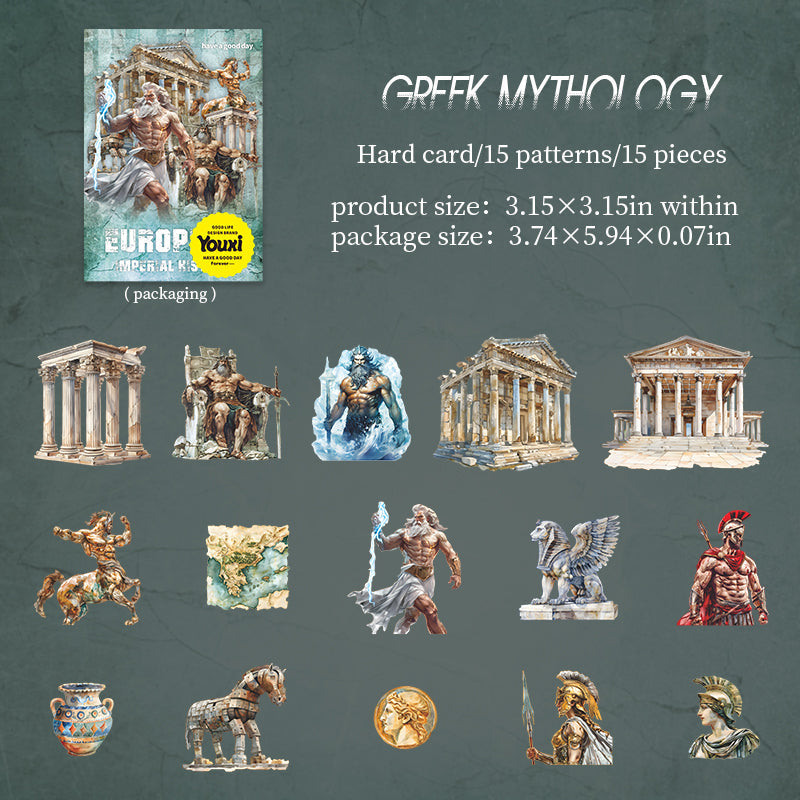 15pcs European city sticky card pack (S25082705)