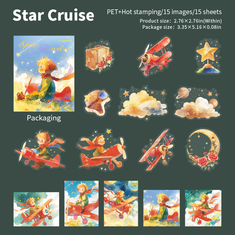 15pcs prince PET-sticker pack (S25090405)