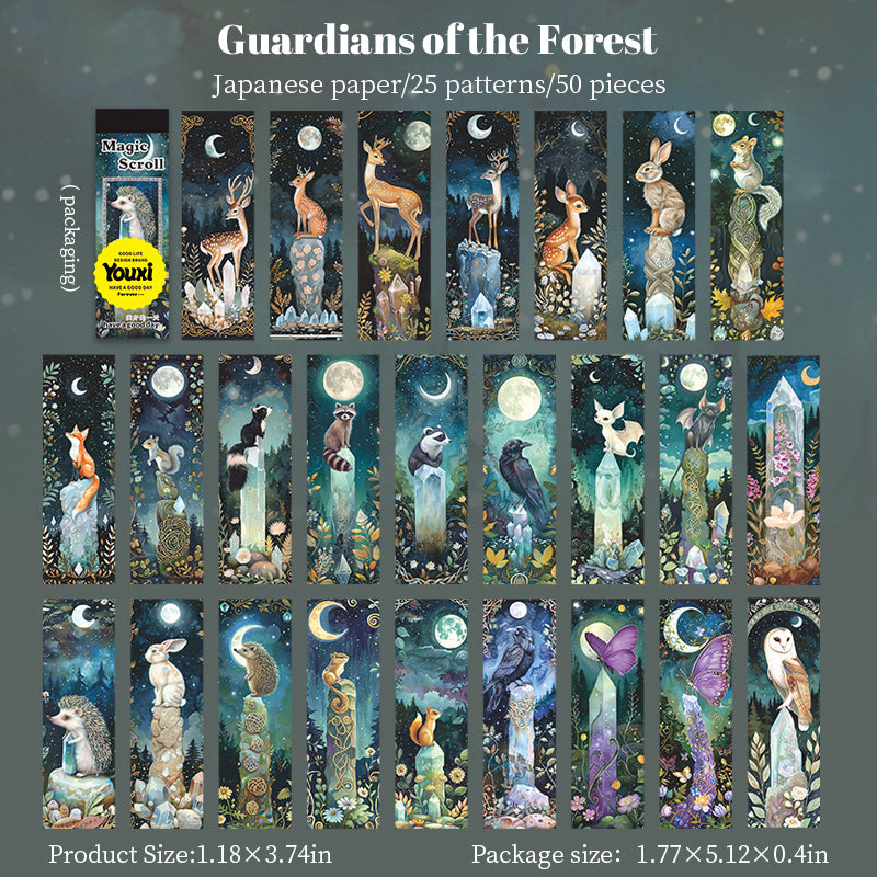 50 st magiska mini-washi-klistermärkesblock (TZB25090407)