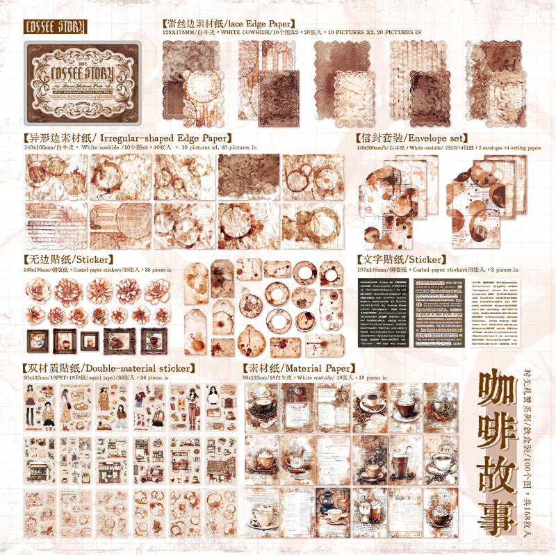 158 st vintage plåtask med klistermärken (MLS25060706)