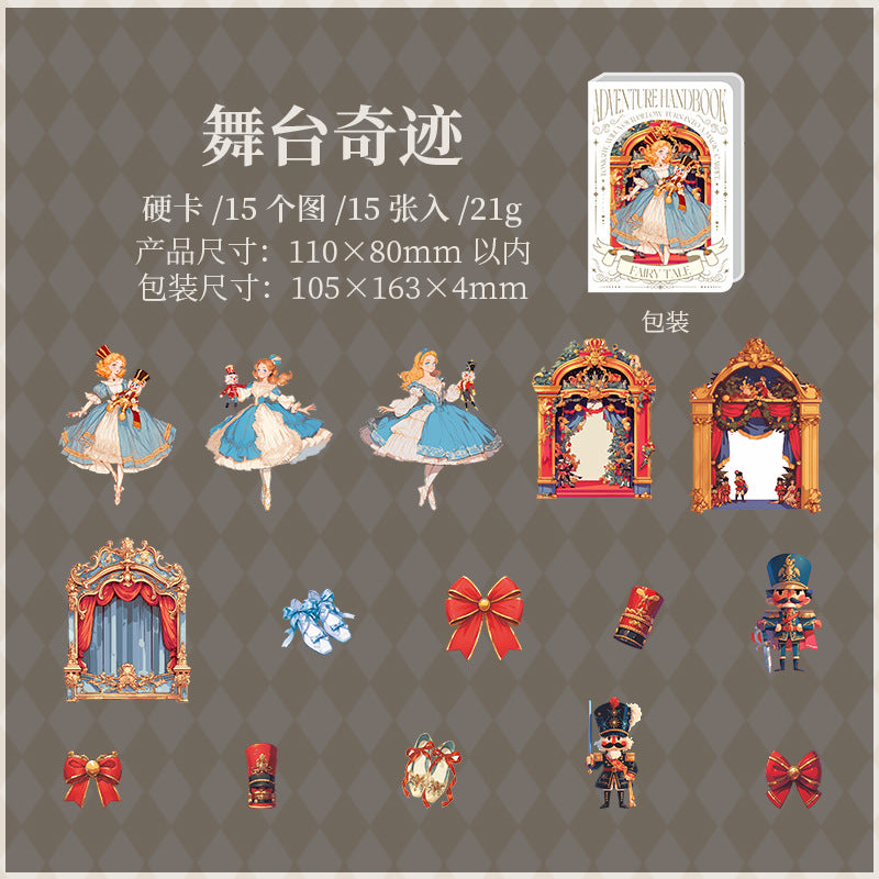 15pcs adventure fairy card-sticker pack (MLS25060709)