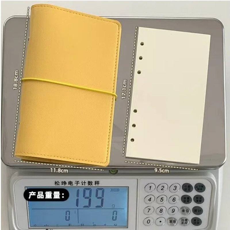 A6 size leather journal book with 50pcs blank pages (C25112501)