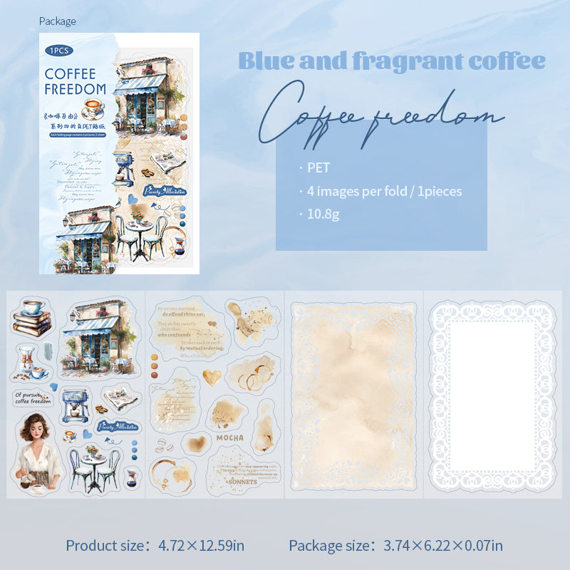 4 Stück in 1 faltbarem Aufkleberbogen (S25102101)