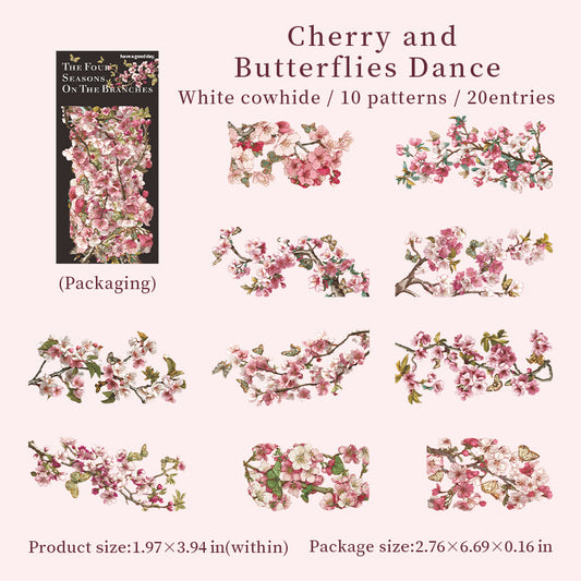 20pcs branches sticker pack（S25120901）