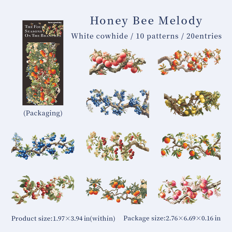 20pcs branches sticker pack（S25120901）