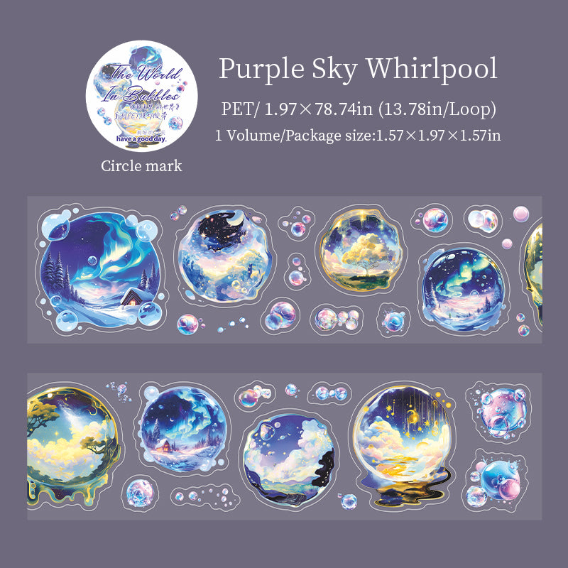 1 rulle världen i bubbelförskuren PET-tejp (T25111201)