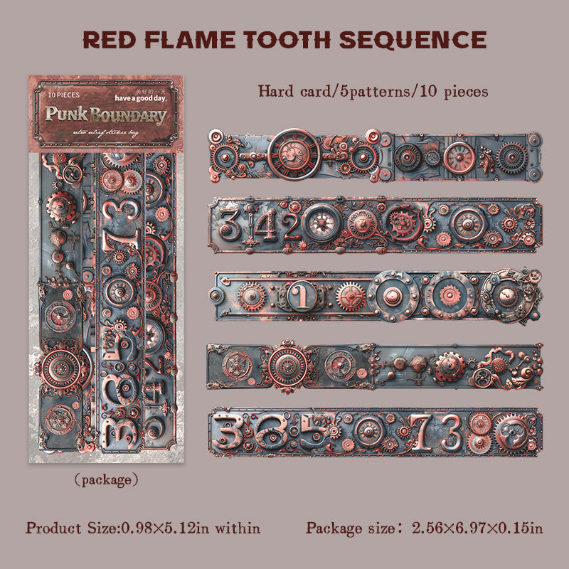 10pcs steampunk card-sticker pack（S25121601）
