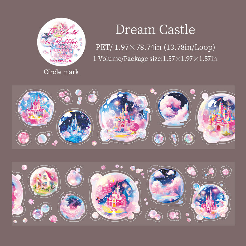 1 rulle världen i bubbelförskuren PET-tejp (T25111201)