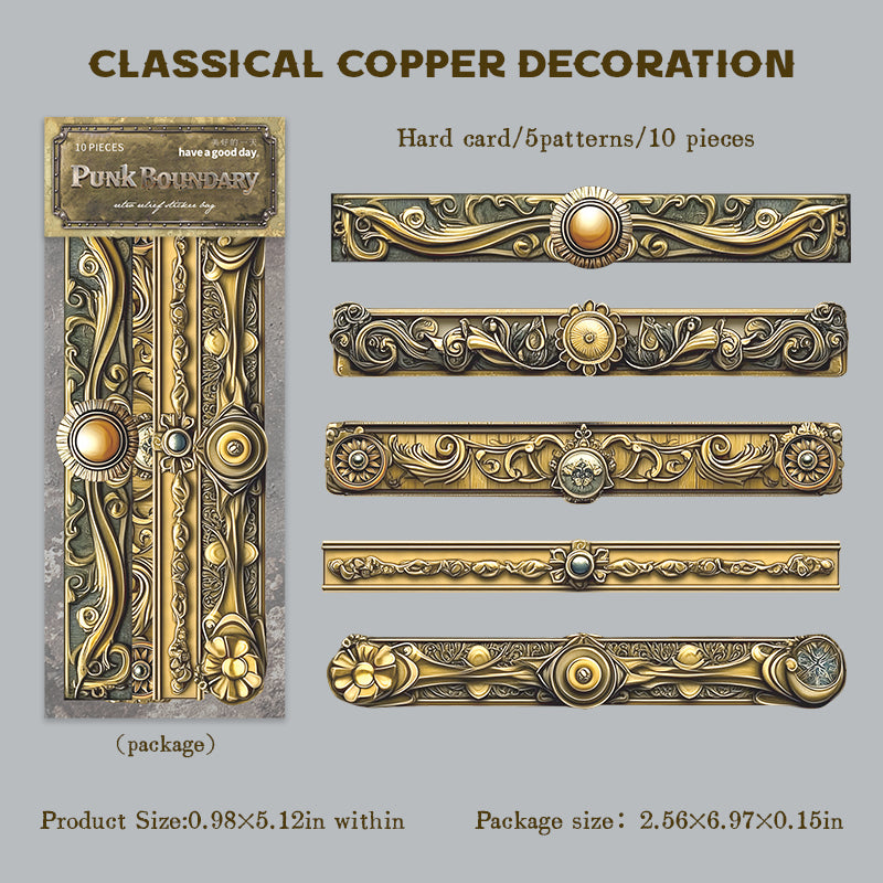 10pcs steampunk card-sticker pack（S25121601）