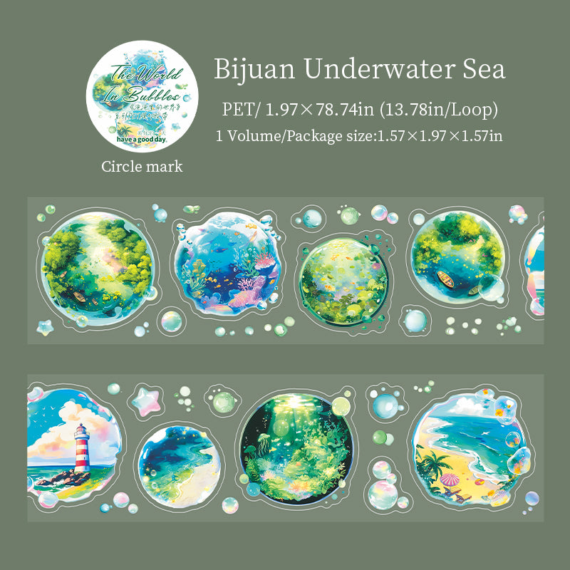 1 rulle världen i bubbelförskuren PET-tejp (T25111201)