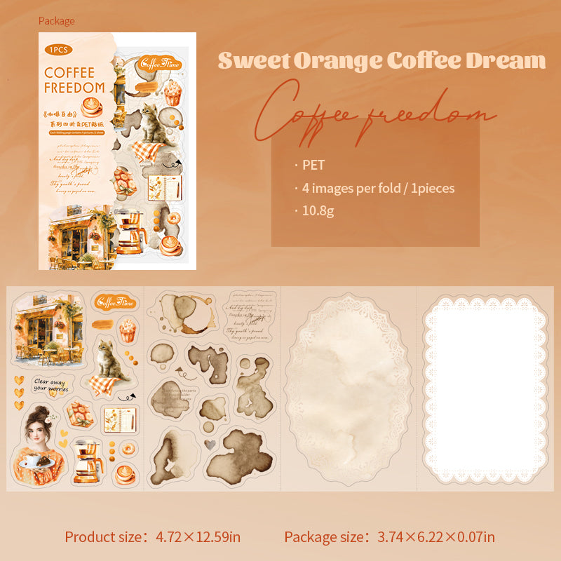 4 Stück in 1 faltbarem Aufkleberbogen (S25102101)