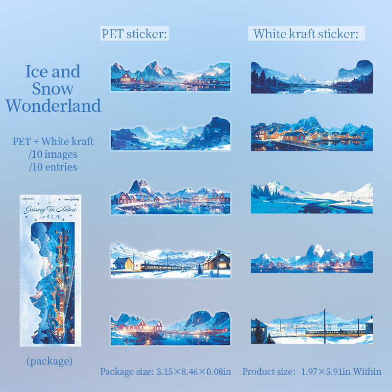 10-pack landskapsklistermärken (S25100901)