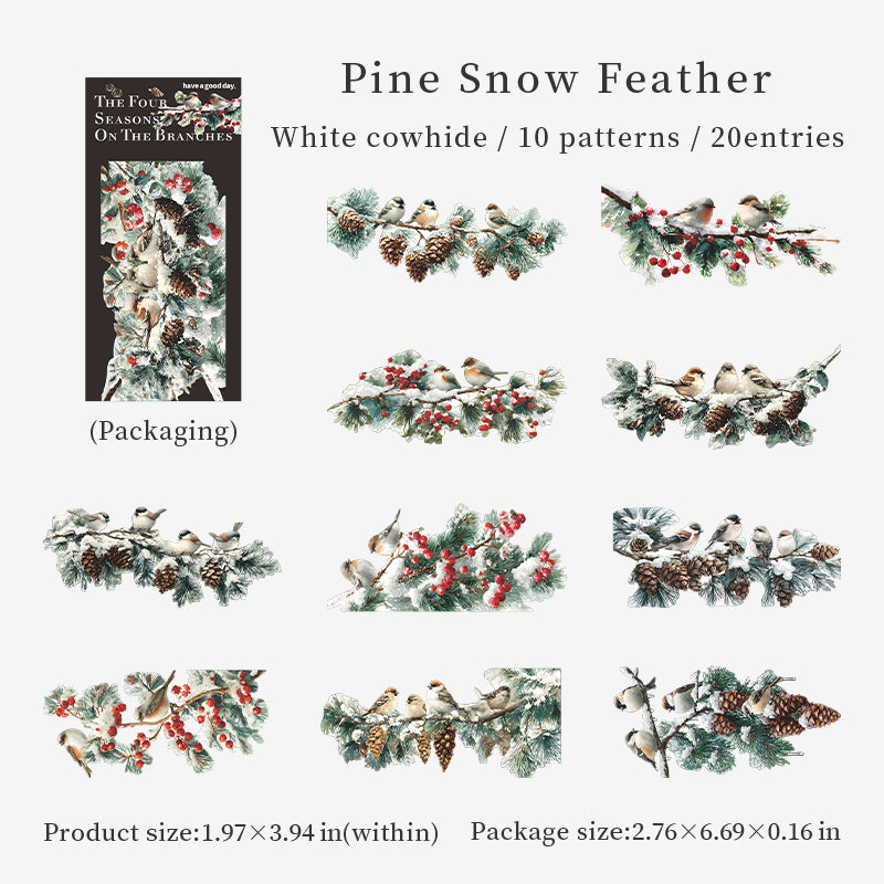 20pcs branches sticker pack（S25120901）