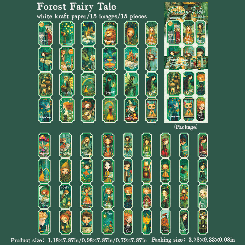 15pcs fairy tale sticker pack (S25091501)