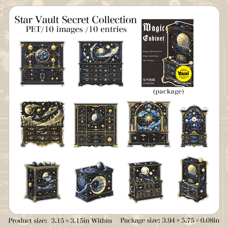 10pcs magic cabinet sticker pack (MLS25061006)
