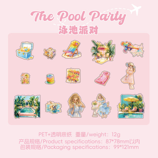 15pcs seaside sticker pack (MLS25061008)
