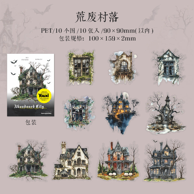 10pcs gothic sticker pack (MLS25050512)