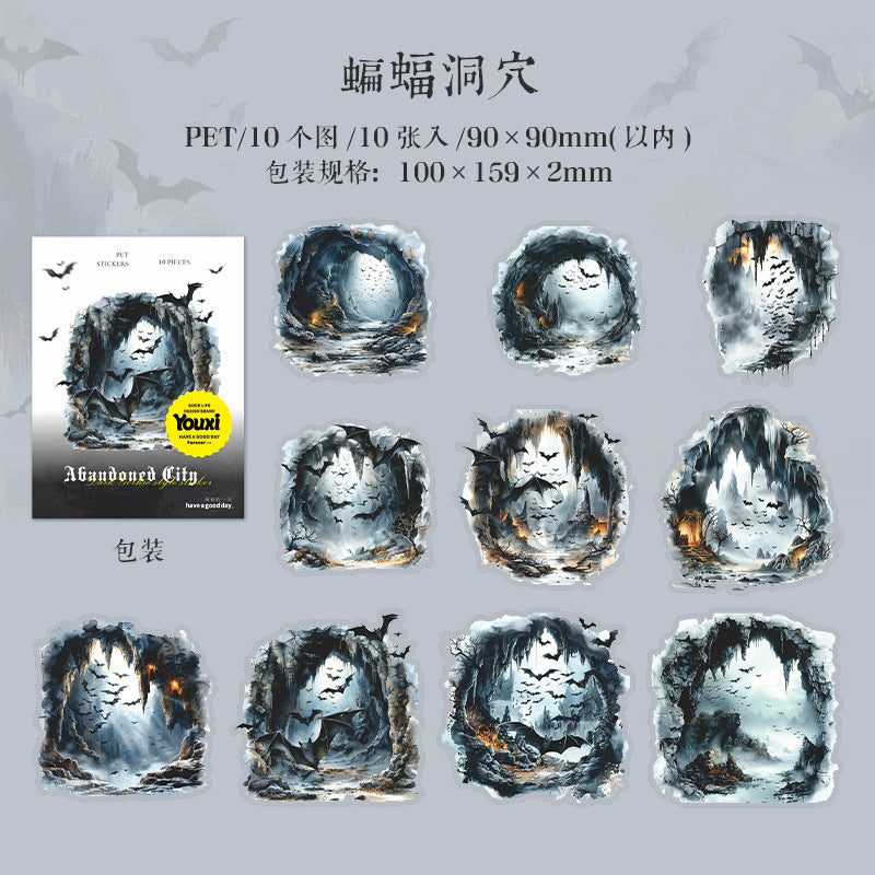 10pcs gothic sticker pack (MLS25050512)