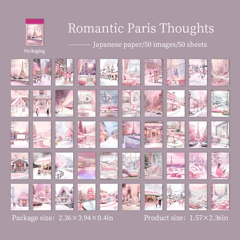 50 st mini-klistermärkesbok med vinterland (S25110614)