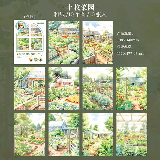 10pcs cure home washi-sticker pack (MLS25061706)